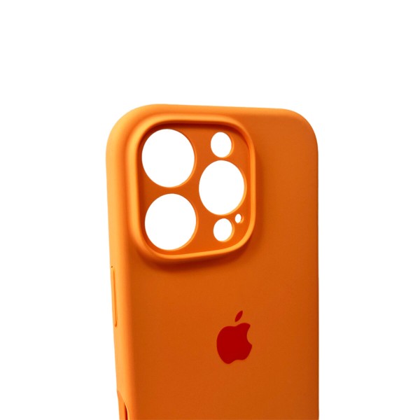 Чохол для смартфона Silicone Full Case AA Camera Protect for Apple iPhone 16 Pro 34,Papaya (FullAAi16P-34)