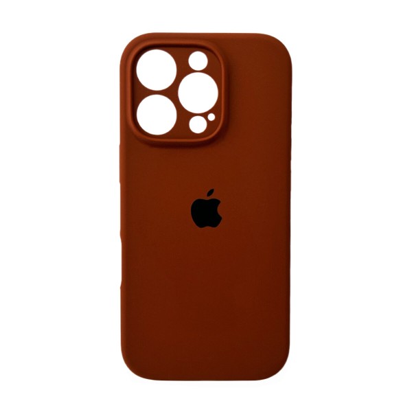 Чохол для смартфона Silicone Full Case AA Camera Protect for Apple iPhone 16 Pro 42,Saddle Brown (FullAAi16P-42)