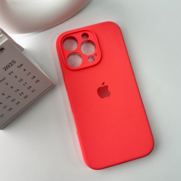 Чохол для смартфона Silicone Full Case AA Camera Protect for Apple iPhone 16 Pro 50,Pink Orange (FullAAi16P-50)