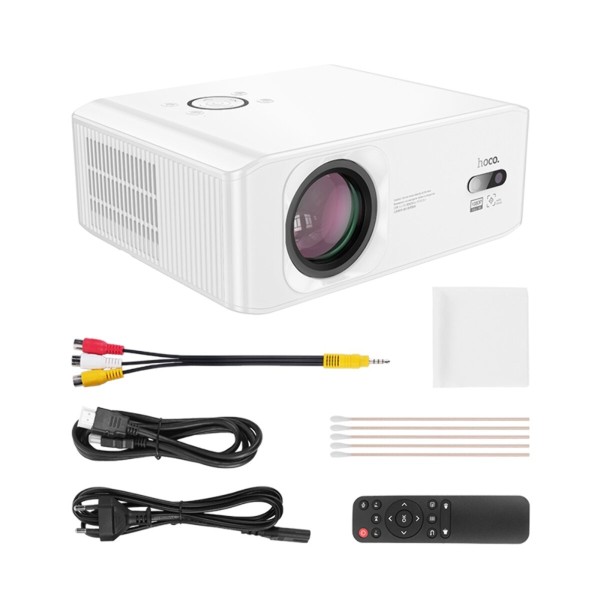 Проектор HOCO DT3 Smart electric focus projector(1080P Android version)(EU) White (6942007629669)