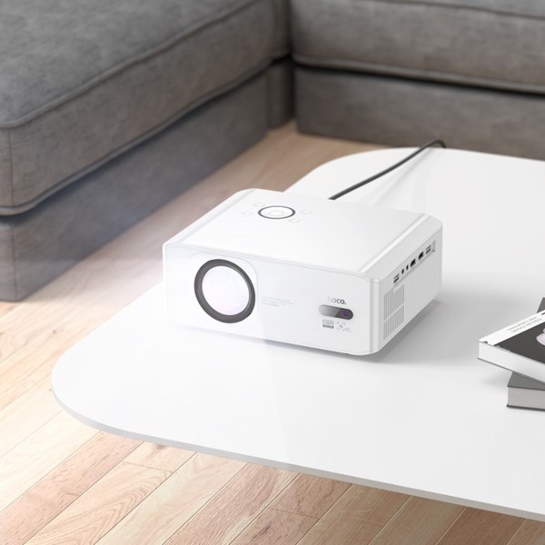 Проектор HOCO DT3 Smart electric focus projector(1080P Android version)(EU) White (6942007629669)