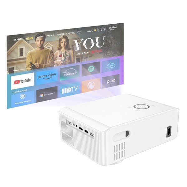 Проектор HOCO DT3 Smart electric focus projector(1080P Android version)(EU) White (6942007629669)