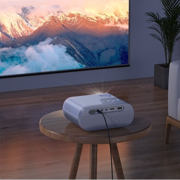 Проектор HOCO DT2 smart projector(720P Android version)(EU) Gray white (6942007629645)