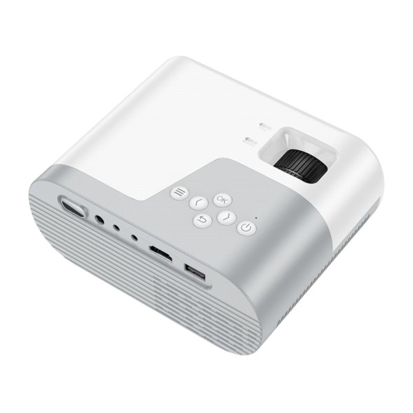 Проектор HOCO DT2 smart projector(720P Android version)(EU) Gray white (6942007629645)