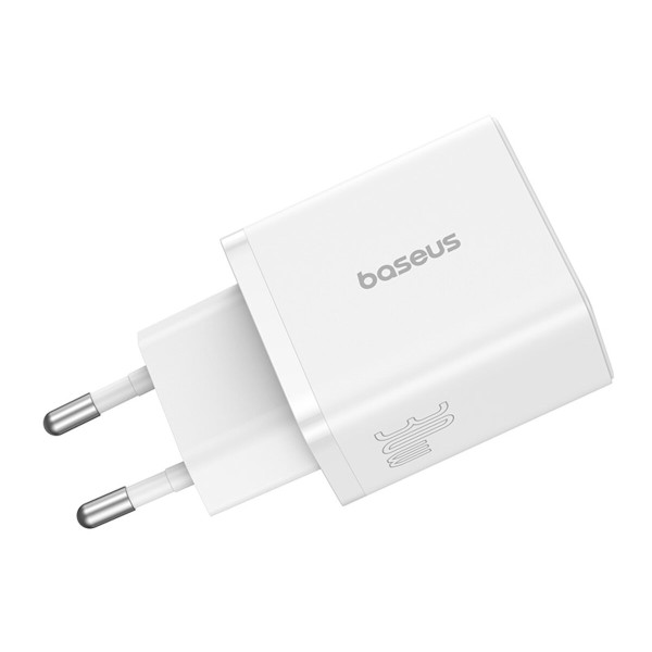 Мережевий зарядний пристрій Baseus Cube Fast Charger C+U 30W EU Moon White (P10111404213-00)