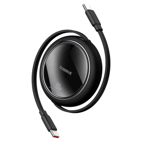 Кабель Baseus Free2Draw Mini Retractable Charging Cable Type-C to Type-C 100W 1m Cluster Black (P10364500111-00)