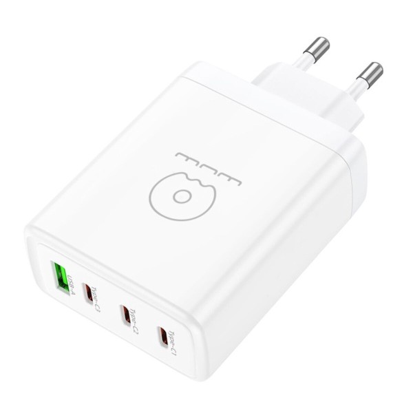 Мережевий зарядний пристрій WUW-C158 1USB 3Type-C PD100W white (WUW-C158)