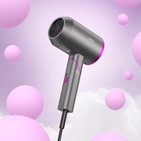 Фен HOCO HP13 Plus Hot and cold air hair dryer(EU) Rose red (6942007632812)