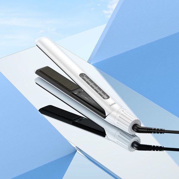 Гребінець для випрямлення волосся HOCO HP41 Straight and curly hair dual-purpose hair straightener(EU) White (6942007624169)