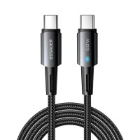 Кабель ESSAGER CG03 Type-C to Type-C 60W black (EXCTT2-CG03)
