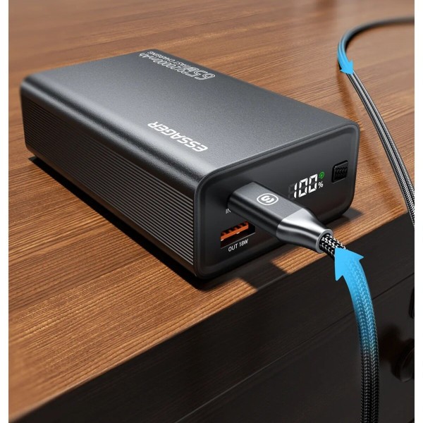 Зовнішній акумулятор ESSAGER EDY65-LD01-Z 20000 mAh 65W black (EDY65-LD01-Z)