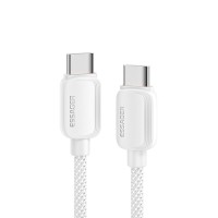 Кабель ESSAGER Waves Type-C to Type-C 100W 1m white (EXCTT1-WL02-P)
