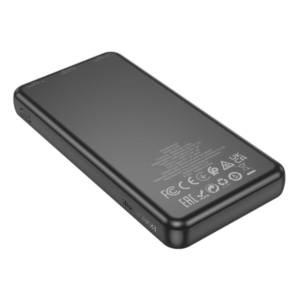 Зовнішній акумулятор BOROFONE BJ55 Graceful power bank (10000mAh) Black (6941991111761)
