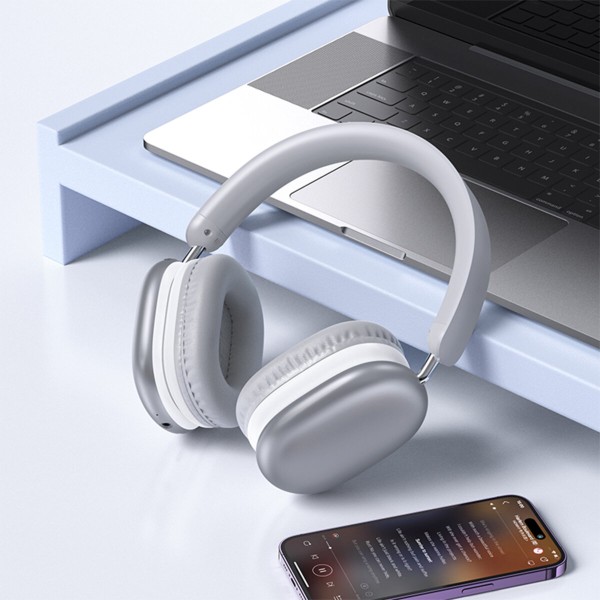 Бездротові навушники BOROFONE BO27 Rhyme BT headphones Silver (6941991109966)