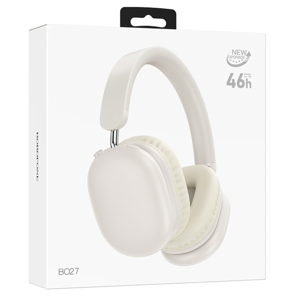 Бездротові навушники BOROFONE BO27 Rhyme BT headphones Milky White (6941991109973)