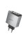 Мережевий зарядний пристрій BOROFONE BN22 Lena PD65W(2C1A) charger(EU) Metal Gray (6941991114601)