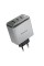 Мережевий зарядний пристрій BOROFONE BN22 Lena PD65W(2C1A) charger(EU) Metal Gray (6941991114601)