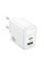 Мережевий зарядний пристрій BOROFONE BAS45A Potential PD30W+QC3.0 charger(EU) White (6941991113871)