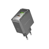 Мережевий зарядний пристрій BOROFONE BAS32A Treasure PD30W+QC3.0 charger(EU) Black (6941991110641)