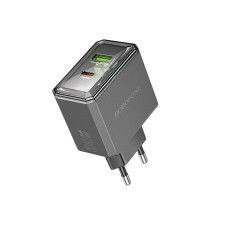 Мережевий зарядний пристрій BOROFONE BAS32A Treasure PD30W+QC3.0 charger(EU) Black (6941991110641)