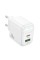 Мережевий зарядний пристрій BOROFONE BAS44A Potential PD20W+QC3.0 charger(EU) White (6941991113840)