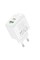 Мережевий зарядний пристрій BOROFONE BAS44A Potential PD20W+QC3.0 charger(EU) White (6941991113840)