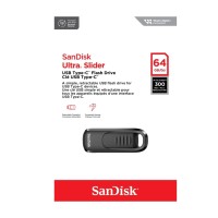 Флеш-накопичувач SanDisk USB 3.2 Gen1 Ultra Slider Type-C 64Gb (300 Mb/s) (SDCZ480-064G-G46)