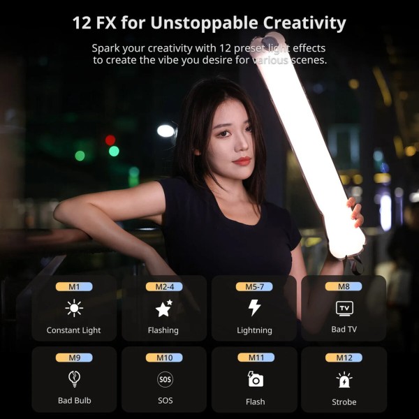 Відеосвітло Ulanzi Vijim UA12 Portable Air Tube Light (L092 UA12) (UV-L092)