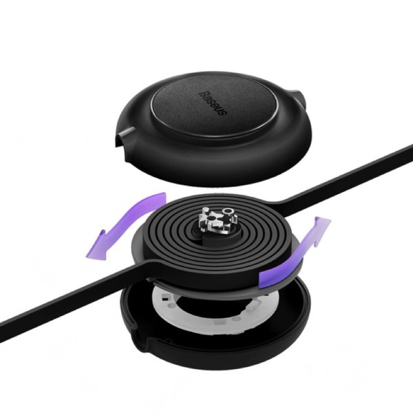 Кабель Baseus Bright Mirror 2 Series Retractable 3-in-1 Fast Charging  Data Cable USB to M+L+C 3.5A 1.1m Black (CAMJ010001)