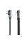 Кабель BOROFONE BU50 elbow magnetic 60W charging data cable Type-C to Type-C 1m Black (6941991111136)