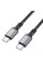 Кабель BOROFONE BX83 Type-C to Type-C Famous 60W silicone charging data cable Black (6974443386448)
