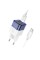 Мережевий зарядний пристрій HOCO C125A Transparent tribute single-port PD20W charger set(Type-C to Type-C) Transparent Blue (6931474798381)