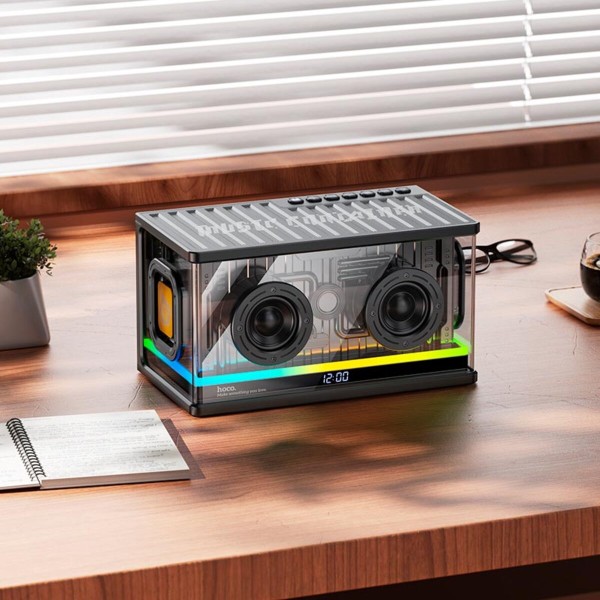 Портативна колонка HOCO BS62 Flash cold energy 2.1 desktop BT speaker Black (6942007629836)