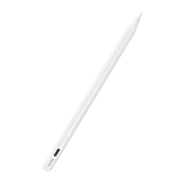 Стилус HOCO GM112 Intelligent anti-lost active capacitive pen with digital display pad dedicated White (6942007634588)