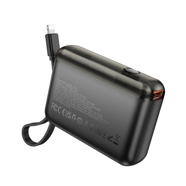 Зовнішній акумулятор HOCO J139 Hero 22.5W+PD20W fully compatible power bank(iP)(10000mAh) Black (6942007636469)