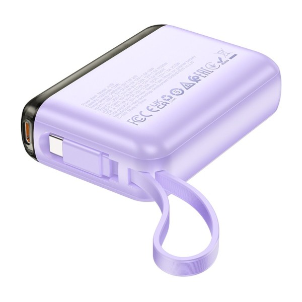 Зовнішній акумулятор HOCO J139 Hero 22.5W+PD20W fully compatible power bank(Type-C)(10000mAh) Purple (6942007636490)