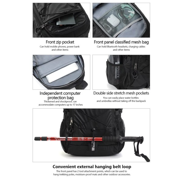 Рюкзак Tigernu T-B9500 15.6" Black (T-B9500Black)