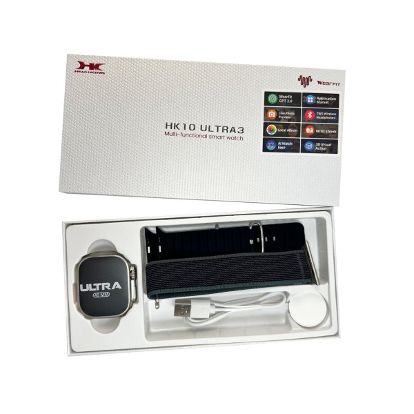 Смарт-годинник HK 10 Ultra 3 IP67+Amoled Gold-Black (HK10U3GB)