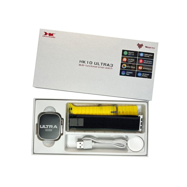 Смарт-годинник HK 10 Ultra 3 IP67+Amoled Yellow (HK10U3Yellow)