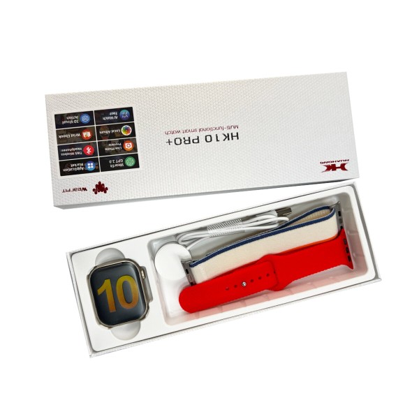Смарт-годинник HK 10 Pro Plus IP67+Amoled Red (HK10P+3Red)