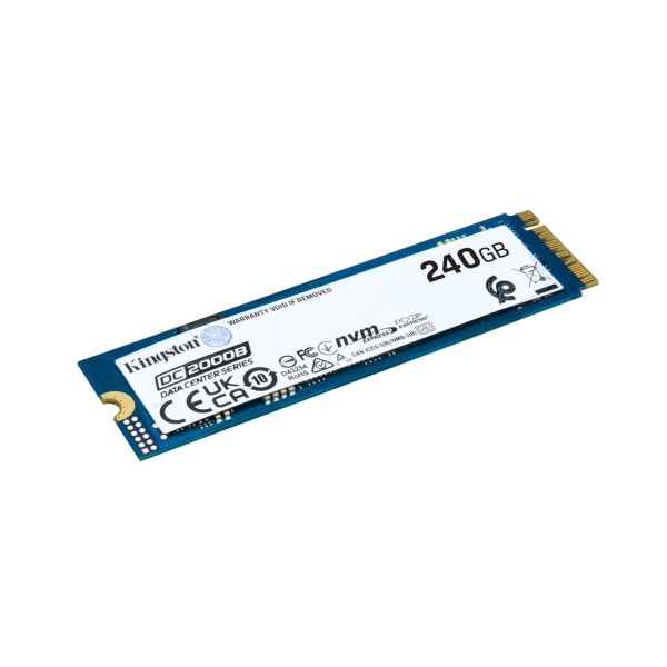 Накопичувач SSD M.2 Kingston DC2000B 240GB NVMe 2280 PCIe 4.0 x4 3D NAND TLC (SEDC2000BM8/240G)