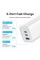 Мережевий зарядний пристрій Vention 3-port USB(C+C+A) GaN Charger(65W/30W/30W) EU-Plug White (FEDW0-EU)