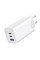 Мережевий зарядний пристрій Vention 3-port USB(C+C+A) GaN Charger(65W/30W/30W) EU-Plug White (FEDW0-EU)
