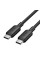 Кабель Vention USB 2.0 Type-C Male to Type-C Male 3A Cable 1M Black PVC Type (TRCBF)