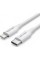 USB 2.0 Type-C Male to Lightning Male 3A Cable 1M White PVC Type (LAKWF)