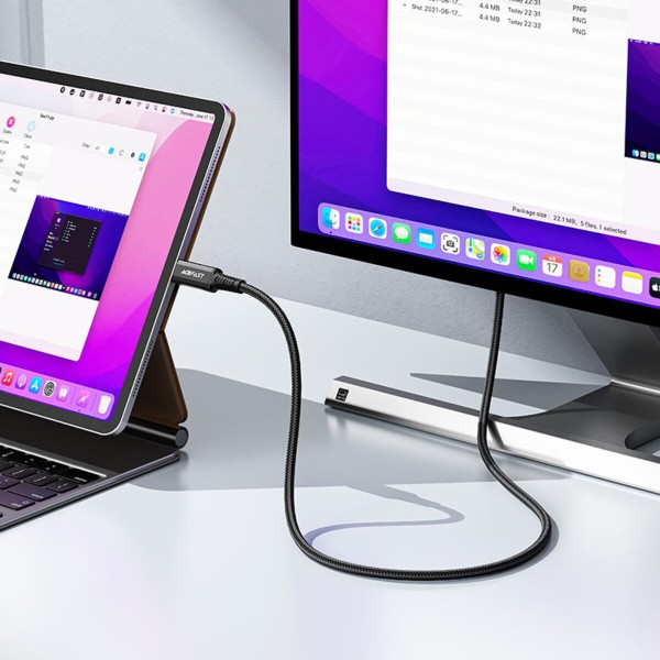 Кабель ACEFAST C20-04 USB-A to USB-C aluminum alloy charging data cable Black (6974316283782)