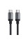 Кабель ACEFAST C20-03 USB-C to USB-C aluminum alloy charging data cable Black (6974316283775)