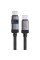 Кабель ACEFAST C15-03 USB-C to USB-C zinc alloy digital display braided charging data cable Black (6974316283720)
