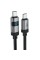Кабель ACEFAST C15-03 USB-C to USB-C zinc alloy digital display braided charging data cable Black (6974316283720)