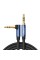 Аудіокабель UGREEN 3.5mm Male to 3.5mm Male Cable Gold Plated Metal Case with Braid 1m (Blue Black) (UGR-60179)